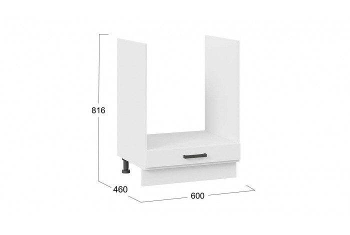 Кухонный гарнитур «Лорас» длиной 200 см со шкафом НБ Белый, Холст Белый