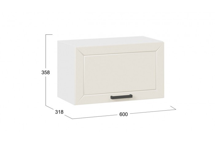 Кухонный гарнитур «Лорас» длиной 160 (100) см Белый, Холст брюле, Холст латте