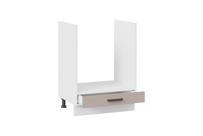 Кухонный гарнитур «Лорас» длиной 200 см со шкафом НБ Белый, Холст латте