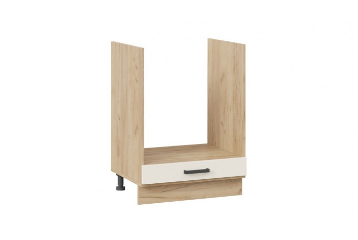 Кухонный гарнитур «Лорас» длиной 200 см со шкафом НБ Дуб Крафт золотой, Холст брюле