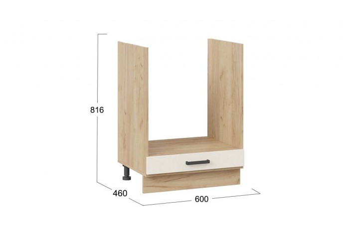 Кухонный гарнитур «Лорас» длиной 200 см со шкафом НБ Дуб Крафт золотой, Холст брюле