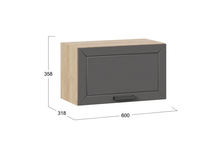 Кухонный гарнитур «Лорас» длиной 240 (180) см Дуб Крафт золотой, Холст Вулкан