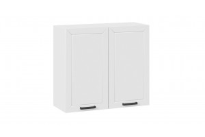 Кухонный гарнитур Лорас длиной 200 см Белый, Холст Белый, Холст Вулкан