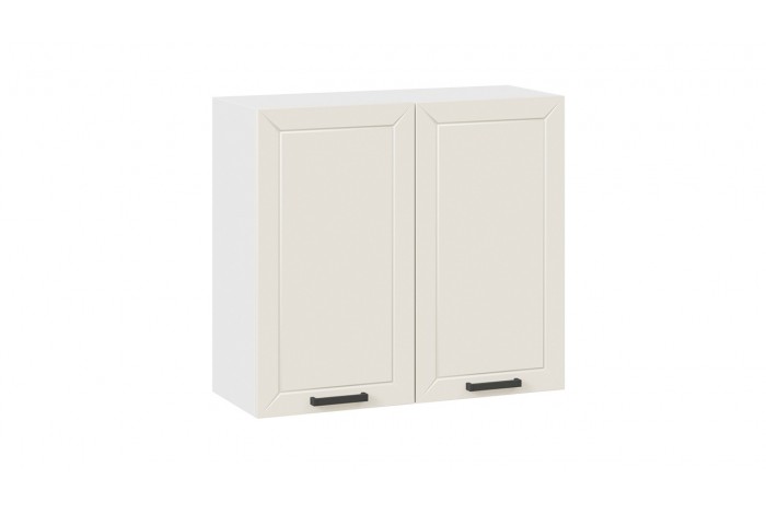 Кухонный гарнитур «Лорас» длиной 200 см Белый, Холст брюле, Холст латте