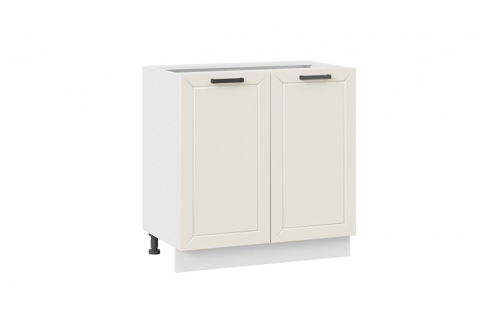 Кухонный гарнитур «Лорас» длиной 200 см Белый, Холст брюле