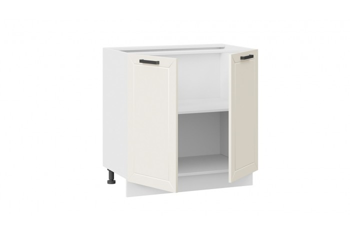 Кухонный гарнитур «Лорас» длиной 200 см Белый, Холст брюле