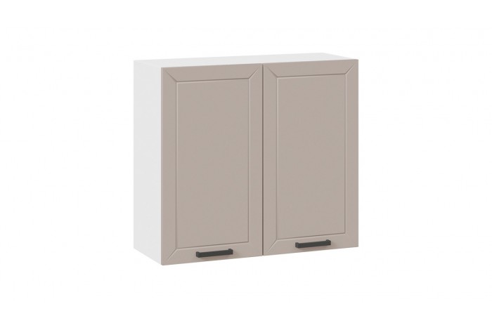 Кухонный гарнитур «Лорас» длиной 180 см Белый, Холст латте