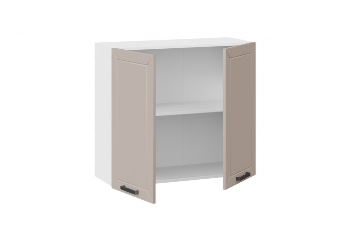 Кухонный гарнитур «Лорас» длиной 180 см Белый, Холст латте