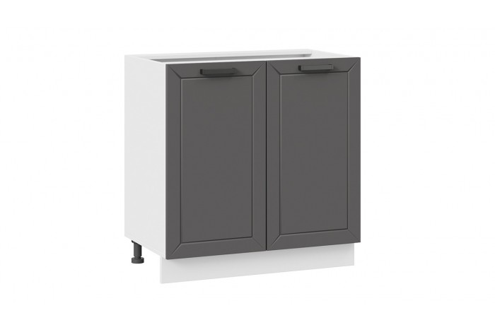 Кухонный гарнитур «Лорас» длиной 200 см Белый, Холст Вулкан