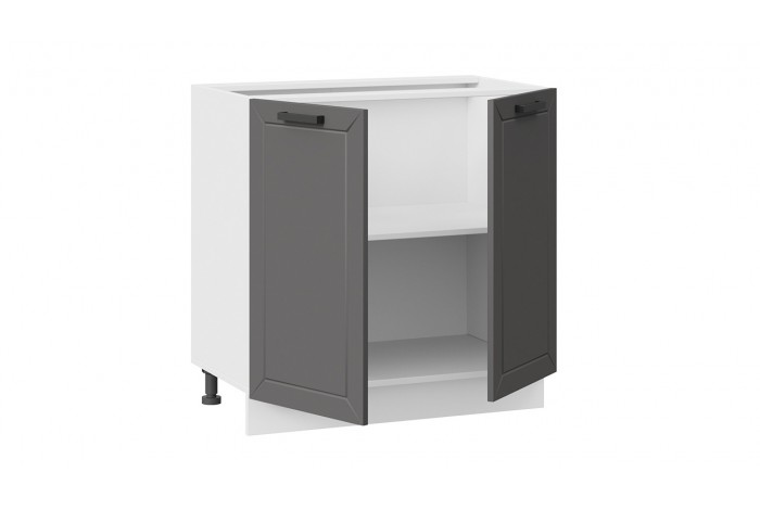 Кухонный гарнитур «Лорас» длиной 200 см Белый, Холст Вулкан