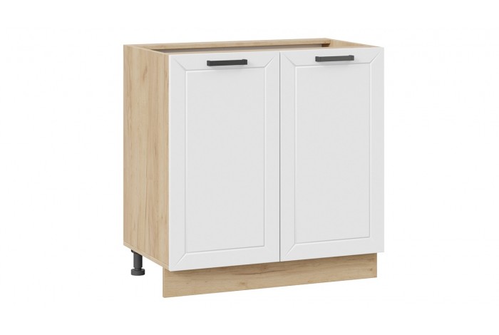 Кухонный гарнитур «Лорас» длиной 180 см Дуб Крафт золотой, Холст Белый