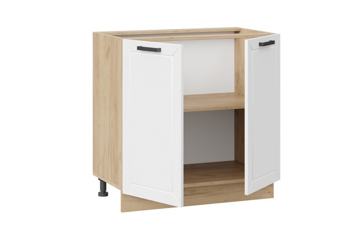 Кухонный гарнитур «Лорас» длиной 180 см Дуб Крафт золотой, Холст Белый