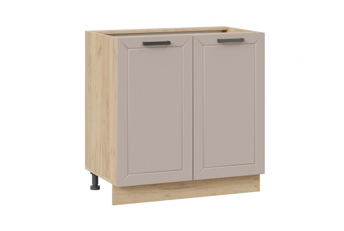 Кухонный гарнитур «Лорас» длиной 180 см Дуб Крафт золотой, Холст брюле, Холст латте