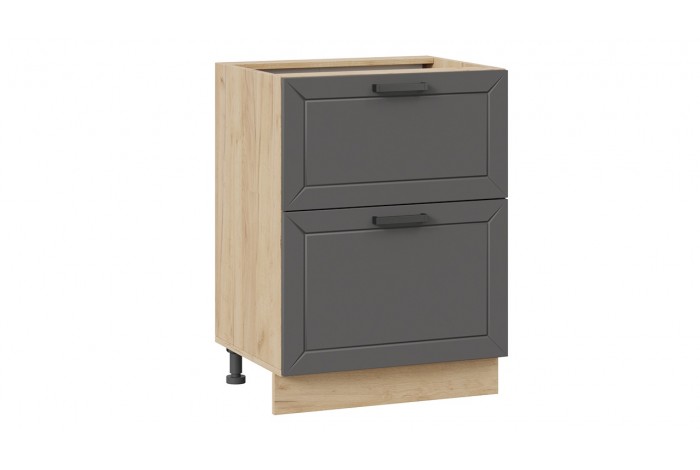 Кухонный гарнитур «Лорас» №2 Дуб Крафт золотой, Холст Белый, Холст Вулкан