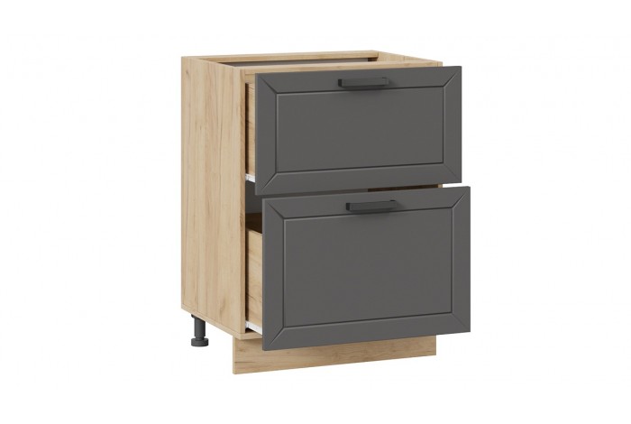 Кухонный гарнитур «Лорас» №2 Дуб Крафт золотой, Холст Белый, Холст Вулкан