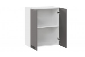 Кухонный гарнитур Тиана длиной 100 см Белый, Асфальт супермат