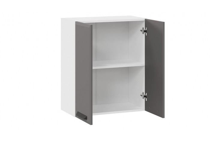 Кухонный гарнитур «Тиана» длиной 100 см Белый, Асфальт супермат