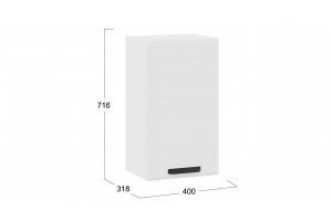 Кухонный гарнитур Тиана длиной 160 (100) см Белый, Белый супермат, Асфальт супермат