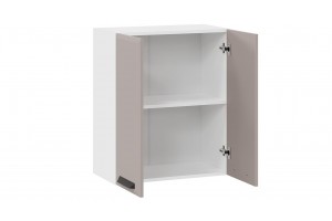 Кухонный гарнитур Тиана длиной 240 (180) см Белый, Мокко супермат