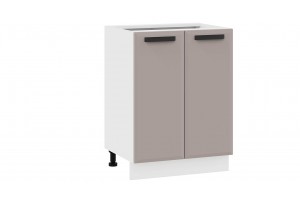 Кухонный гарнитур Тиана длиной 120 см Белый, Белый супермат, Мокко супермат