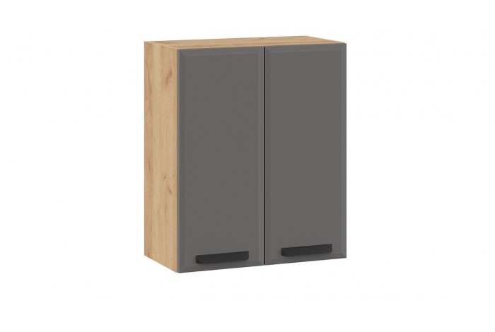 Кухонный гарнитур «Тиана» длиной 200 см со шкафом НБ Дуб Крафт золотой, Асфальт супермат