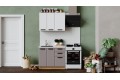 Кухонный гарнитур «Тиана» длиной 100 см Дуб Крафт золотой, Белый супермат, Мокко супермат
