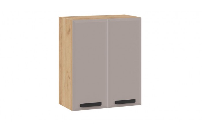 Кухонный гарнитур «Тиана» длиной 200 см со шкафом НБ Дуб Крафт золотой, Мокко супермат