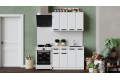 Кухонный гарнитур «Тиана» длиной 120 см Белый, Белый супермат