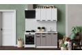 Кухонный гарнитур «Тиана» длиной 120 см Белый, Белый супермат, Мокко супермат