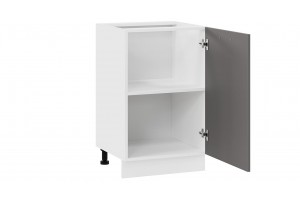 Кухонный гарнитур Тиана длиной 150 см Белый, Асфальт супермат