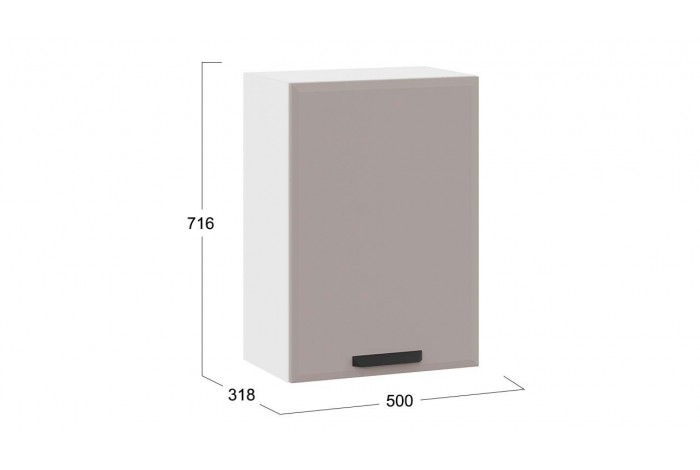 Кухонный гарнитур «Тиана» длиной 150 см Белый, Мокко супермат