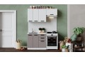 Кухонный гарнитур «Тиана» длиной 160 (100) см Белый, Белый супермат, Мокко супермат