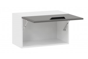 Кухонный гарнитур Тиана длиной 240 (180) см Белый, Асфальт супермат