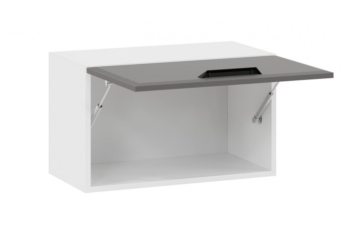 Кухонный гарнитур «Тиана» длиной 240 (180) см Белый, Асфальт супермат