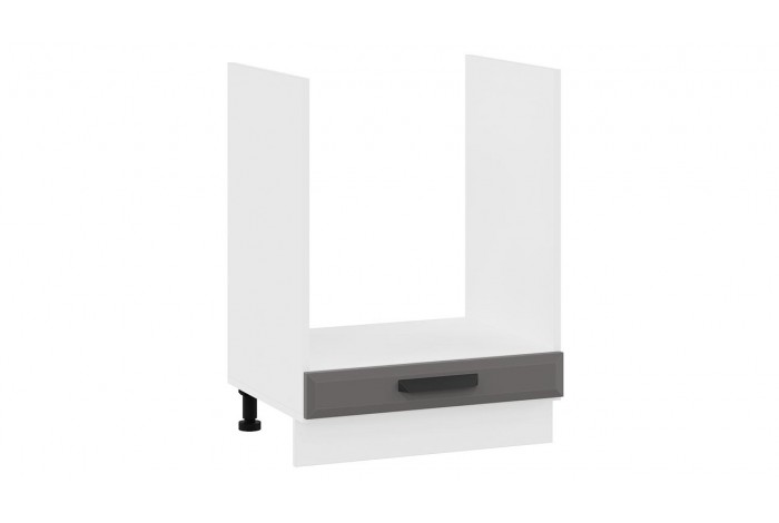 Кухонный гарнитур «Тиана» длиной 180 см со шкафом НБ Белый, Асфальт супермат