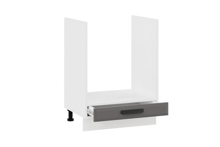 Кухонный гарнитур «Тиана» длиной 180 см со шкафом НБ Белый, Асфальт супермат