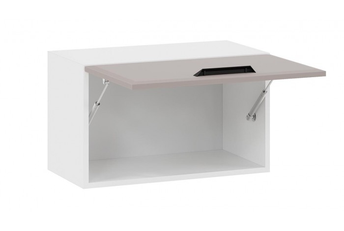 Кухонный гарнитур «Тиана» длиной 200 см со шкафом НБ Белый, Мокко супермат