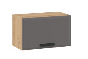 Кухонный гарнитур Тиана длиной 200 см со шкафом НБ Дуб Крафт золотой, Асфальт супермат