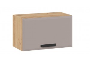 Кухонный гарнитур Тиана длиной 200 см со шкафом НБ Дуб Крафт золотой, Мокко супермат