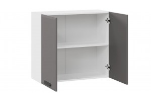 Кухонный гарнитур Тиана длиной 200 см Белый, Асфальт супермат