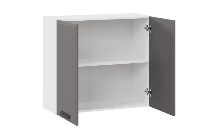 Кухонный гарнитур «Тиана» длиной 200 см Белый, Асфальт супермат