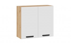 Кухонный гарнитур Тиана длиной 200 см Дуб Крафт золотой, Белый супермат