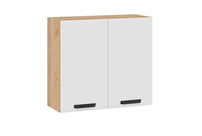 Кухонный гарнитур «Тиана» длиной 180 см Дуб Крафт золотой, Белый супермат, Мокко супермат