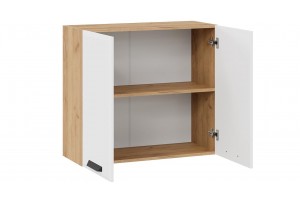 Кухонный гарнитур Тиана длиной 200 см Дуб Крафт золотой, Белый супермат