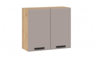 Кухонный гарнитур Тиана длиной 200 см Дуб Крафт золотой, Мокко супермат