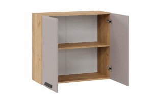 Кухонный гарнитур Тиана длиной 200 см Дуб Крафт золотой, Мокко супермат