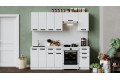 Кухонный гарнитур «Тиана» длиной 220 (160) см Белый, Белый супермат