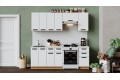 Кухонный гарнитур «Тиана» длиной 220 (160) см Дуб Крафт золотой, Белый супермат