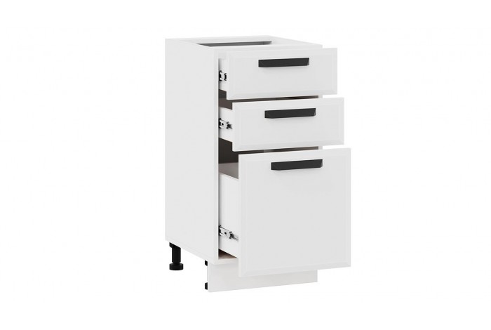 Кухонный гарнитур «Тиана» №1 350 см Белый, Белый супермат