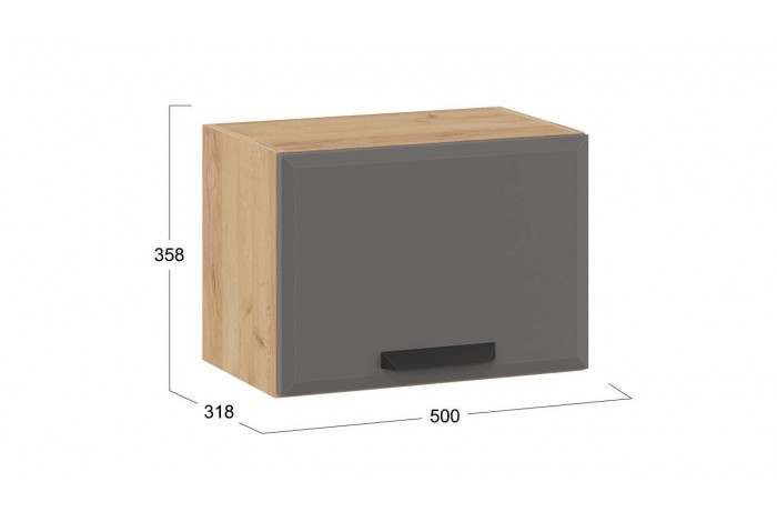 Кухонный гарнитур «Тиана» №4 320 см Дуб Крафт золотой, Асфальт супермат